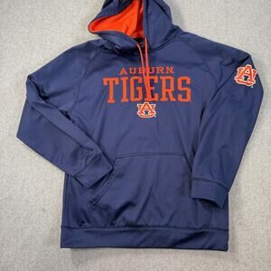 Auburn Tigers Knights Apparel Hoodie Sweatshirt Men's M Navy Blue Orange NCAA